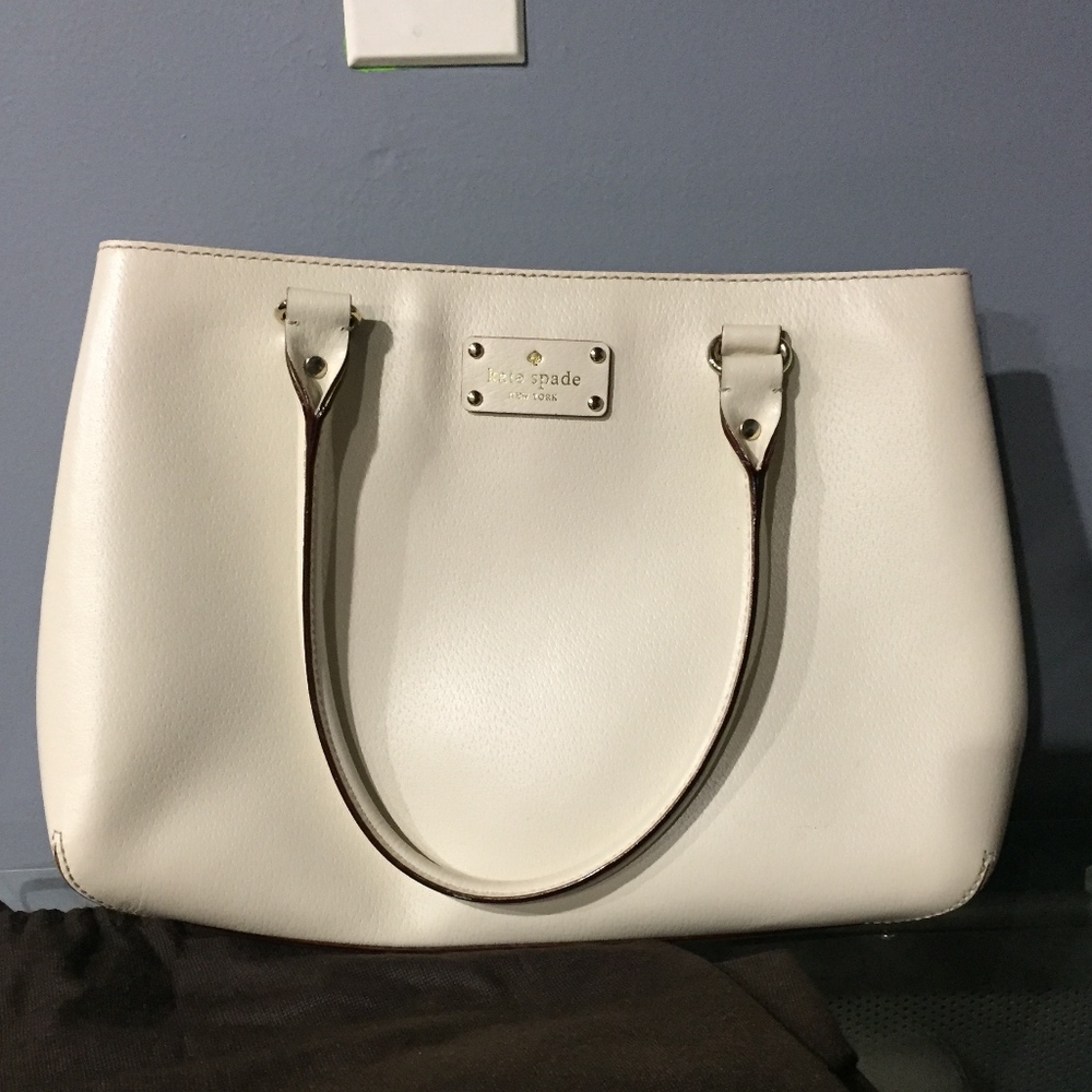 Kate Spade White Shoulder Tote