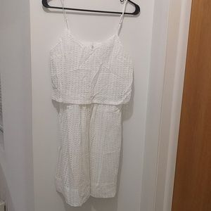 Madewell white crochet dress