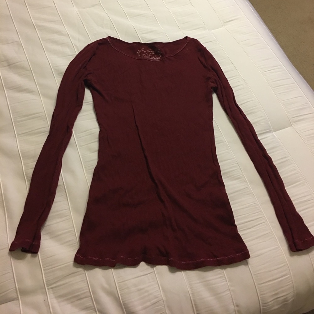 Energie maroon long sleeved shirt