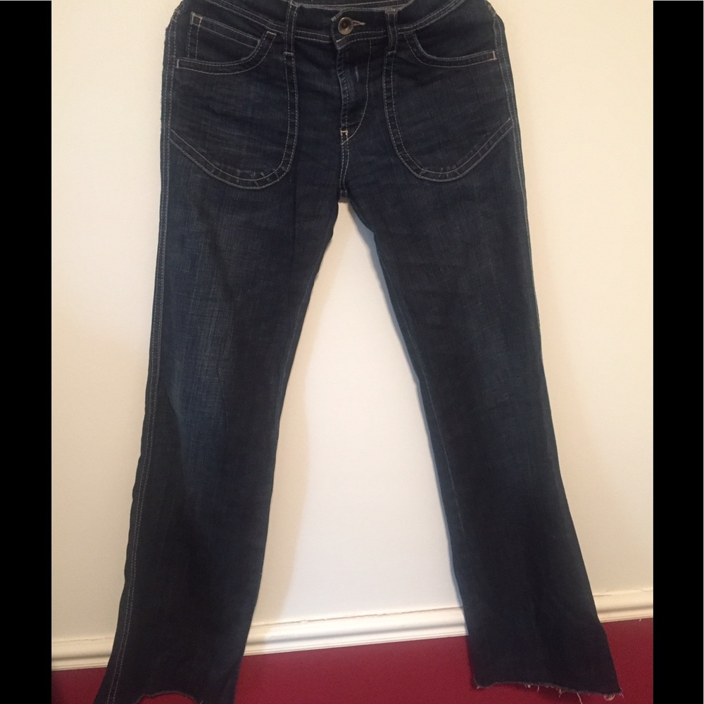 Fornarina Womens Italian Designer Wide Leg Jeans