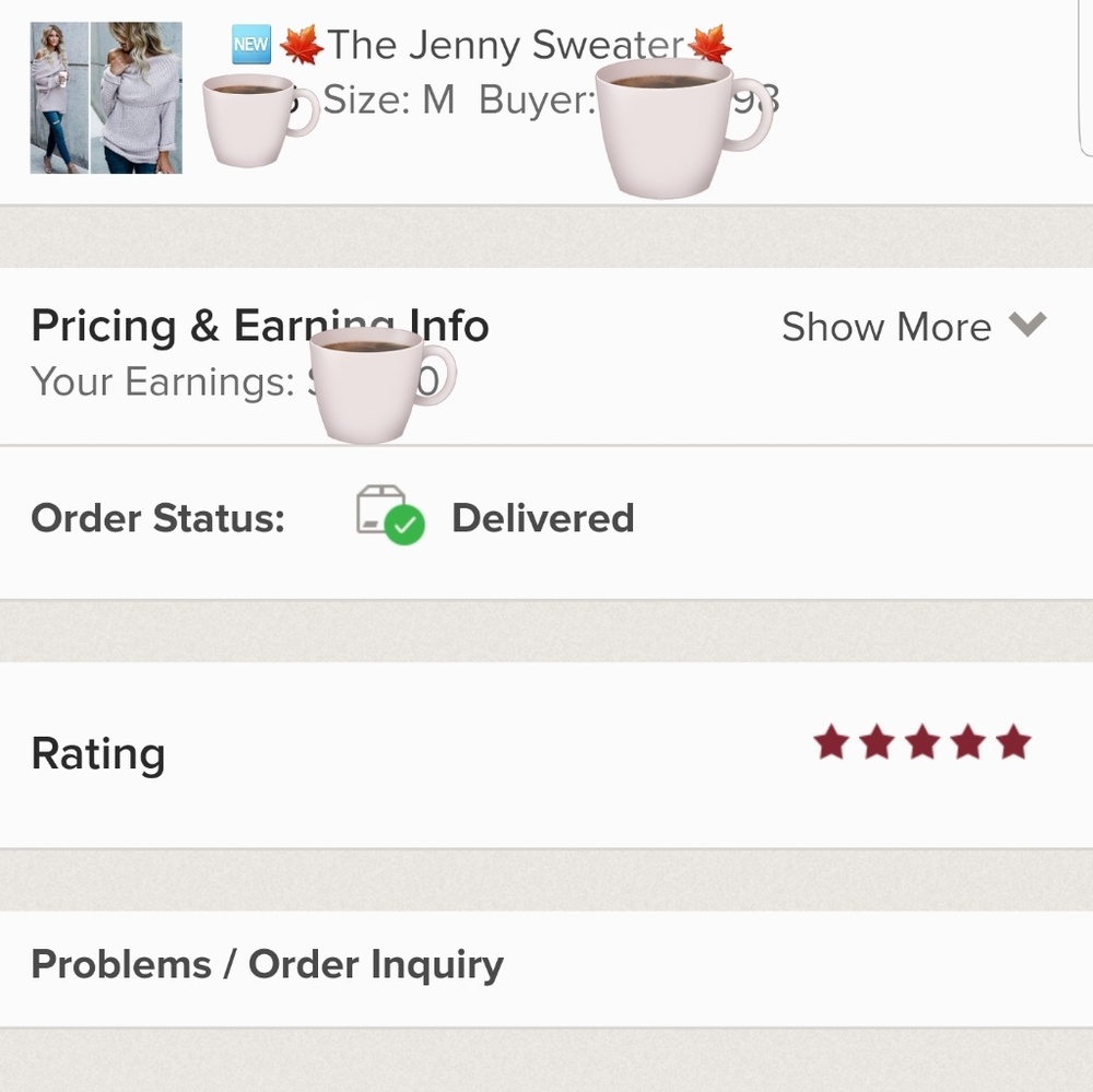 🌟CLEARANCE!🌟HP🌟🆕️5🌟🍁The Jenny Sweater🍁 - Picture 6 of 7