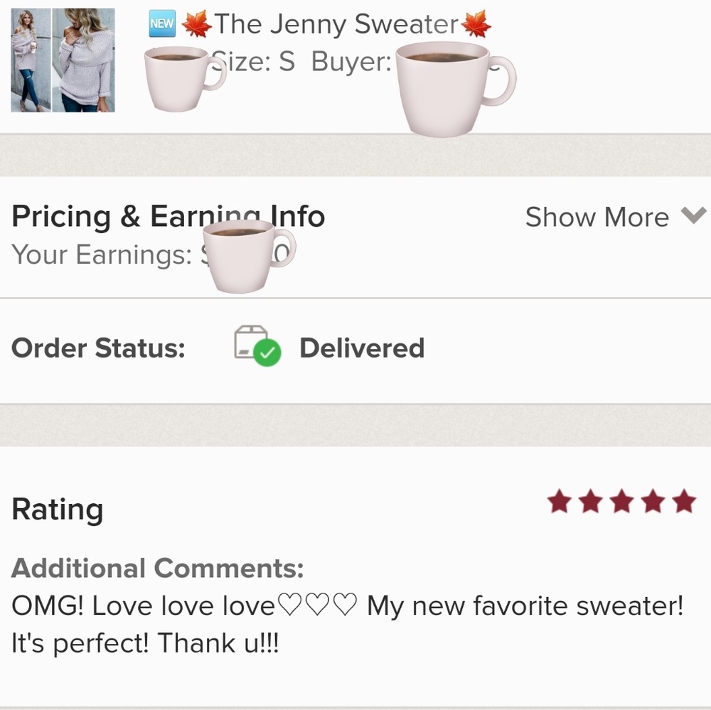 🌟CLEARANCE!🌟HP🌟🆕️5🌟🍁The Jenny Sweater🍁 - Picture 5 of 7