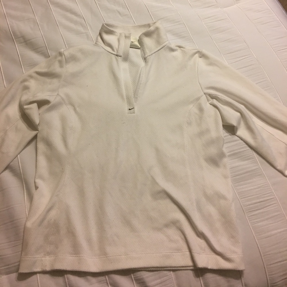 Nike white golf shirt/polo