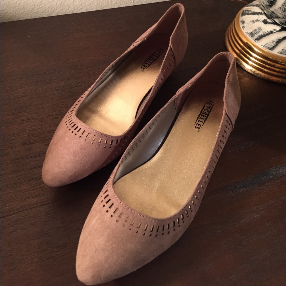 Seychelles Nude Suede Flats - Great Overall Condi