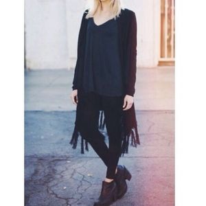 Brandy Melville Fringe Cardigan