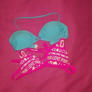 Aeropostale and PINK Bikini Tops