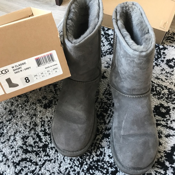 womens grey boots size 8