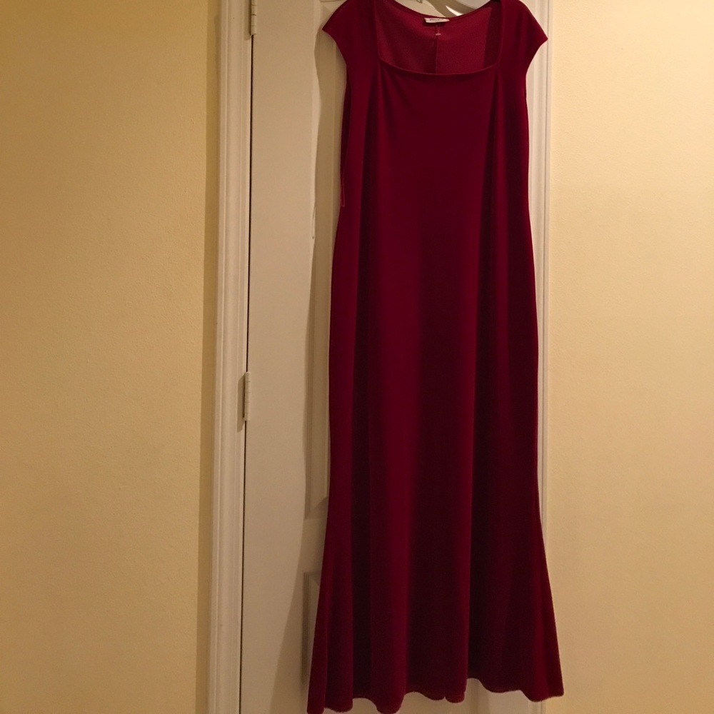 PRINCIPLES VELVET RED DRESS!