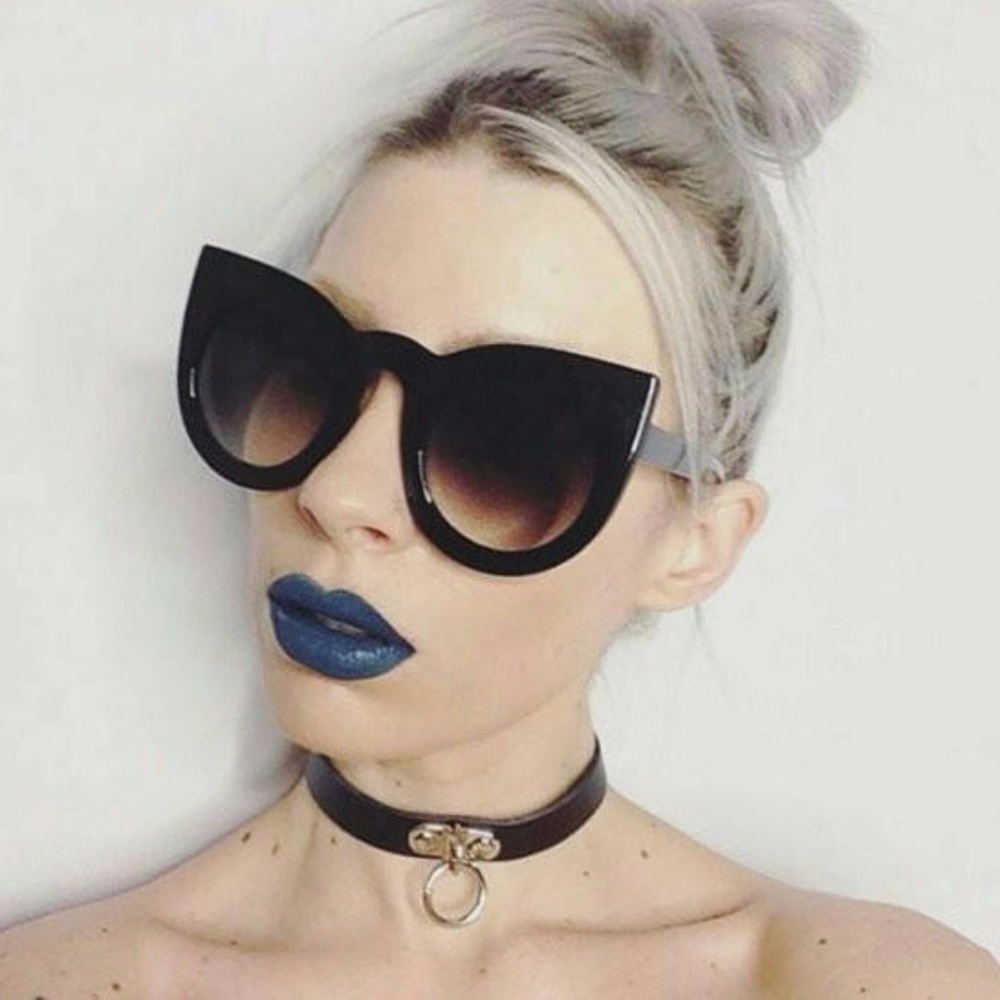 Round cat eye sunglasses