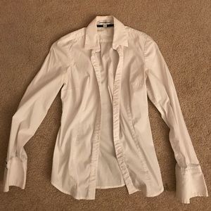 Express button up shirt.  White color!