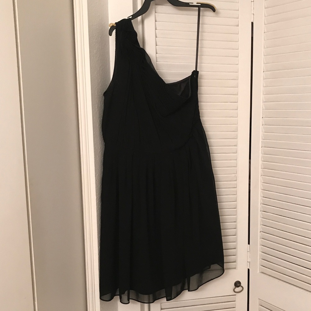 Black one shoulder formal dress