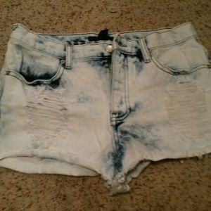 Forever 21 acid washed shorts Forever 21 acid washed shorts