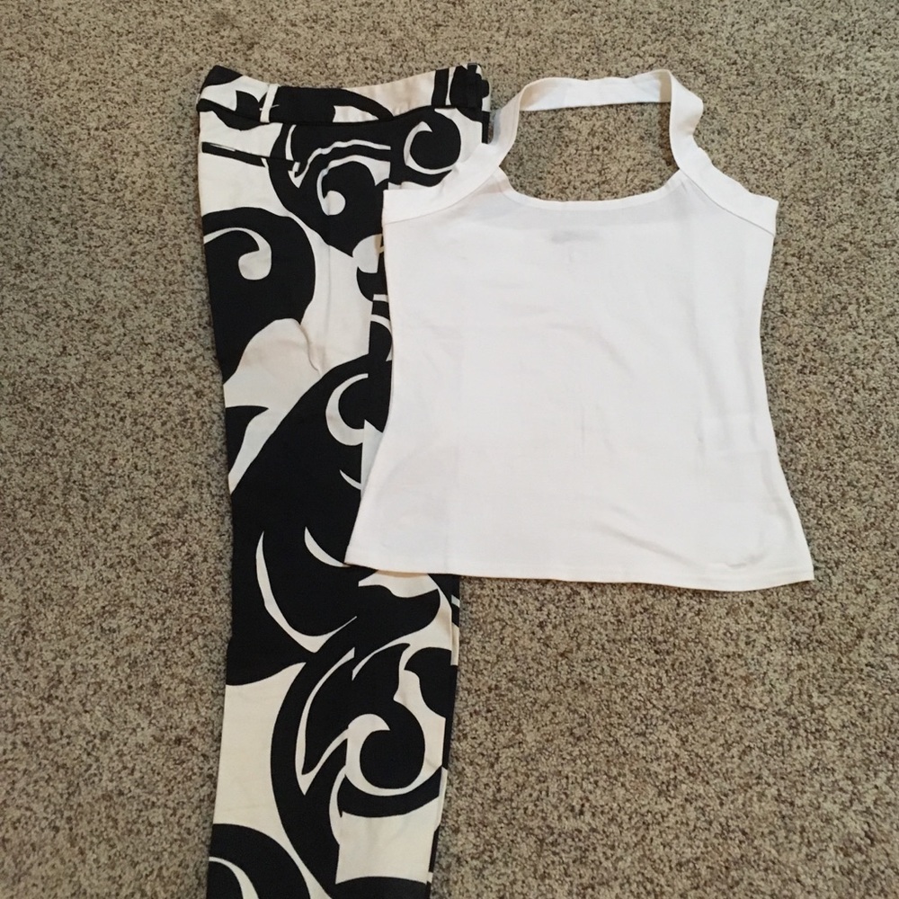 White Venus halter top