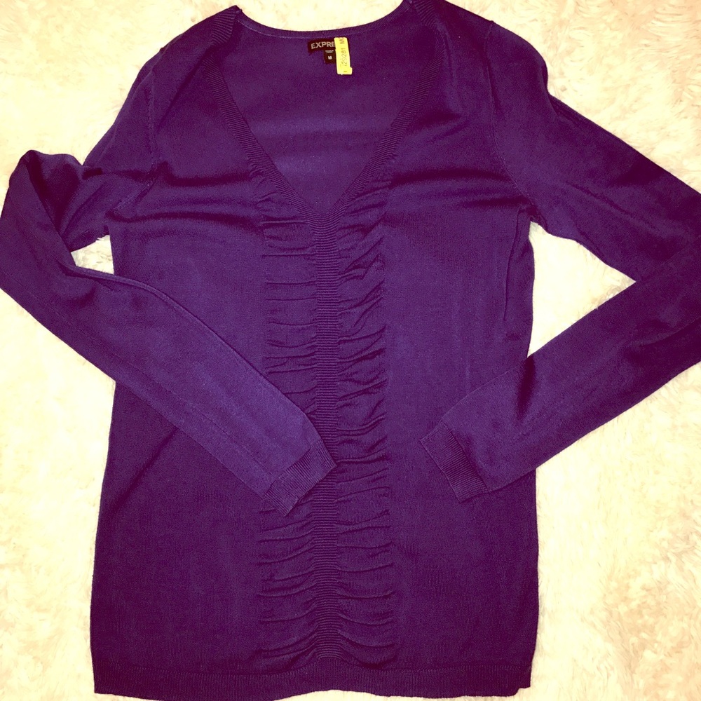 Express Size Medium Purple Top