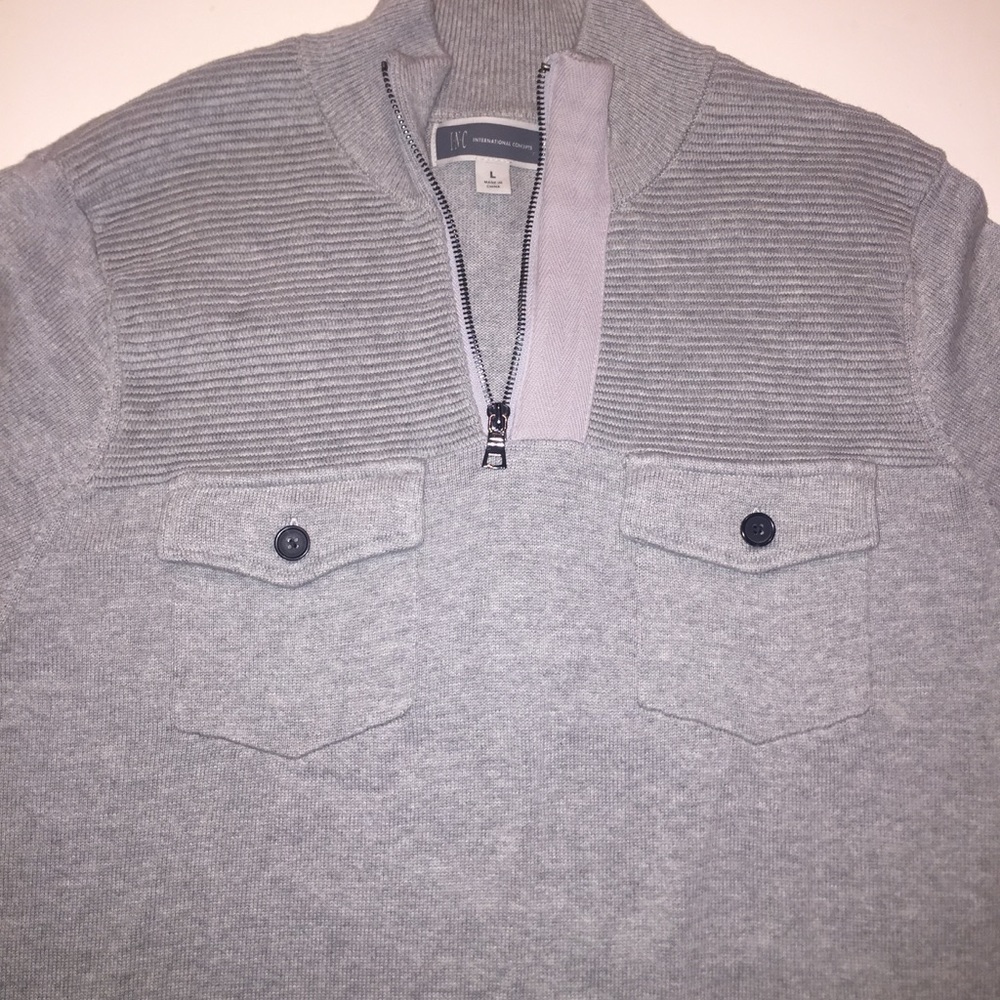 NWOT INC International Concepts QuarterZip Sweater - Picture 3 of 8