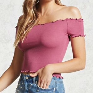Off the shoulder crop top Off the shoulder crop top