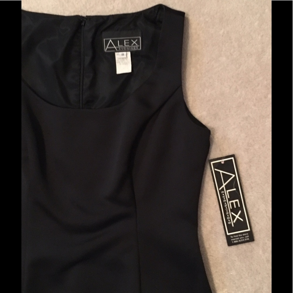 Alex Evening Black Dress NEW - Picture 3 of 5