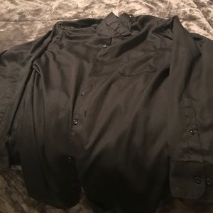 Black button up with pocket on the left chest