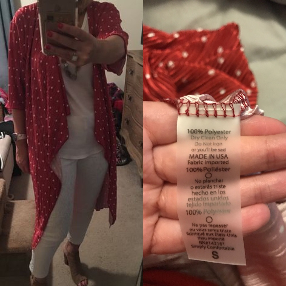Red Polka Dot Shirley - LuLaRoe