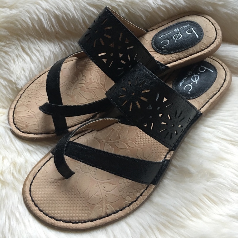 b.o.c black sandals