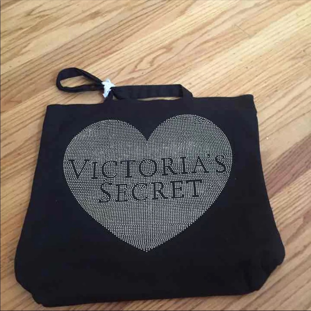 VS black Tote NWT, sparking heart