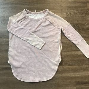 Free People Lace Zip Sides Sweatshirt