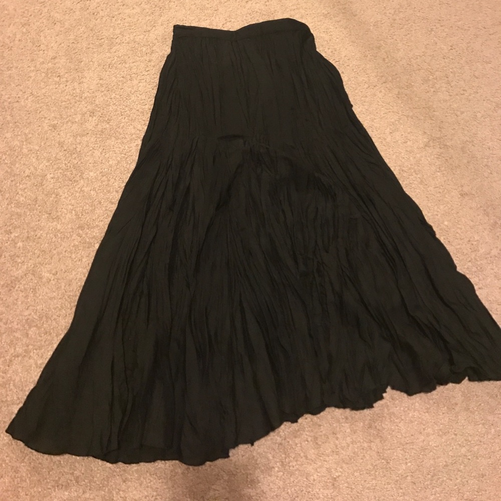 Flirty black flare skirt