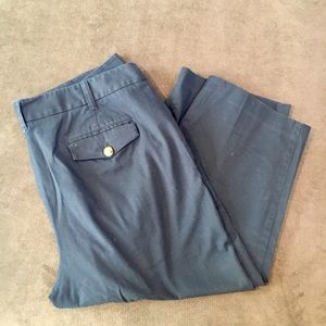 Navy Cropped Pant