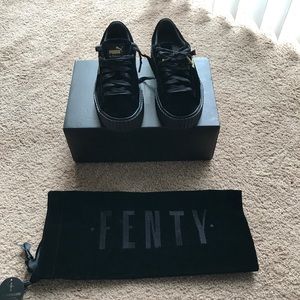 Black velvet fenty creepers