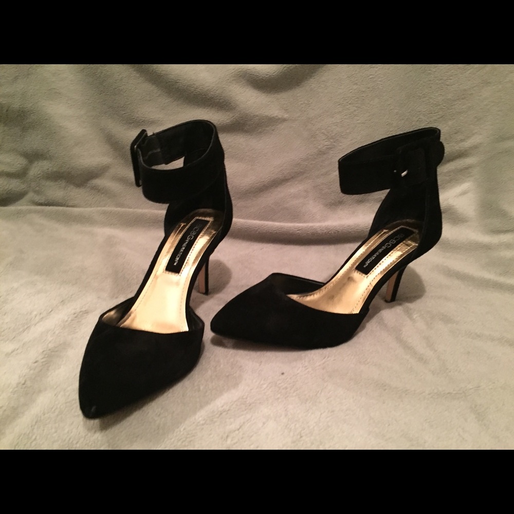 BCBGeneration Suede Ankle Strap Heels