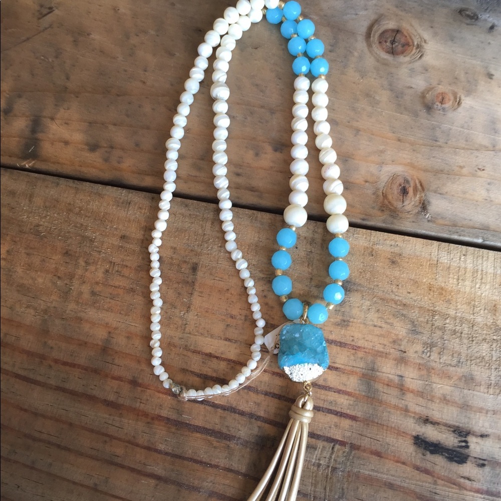 Beaded Tassel necklace