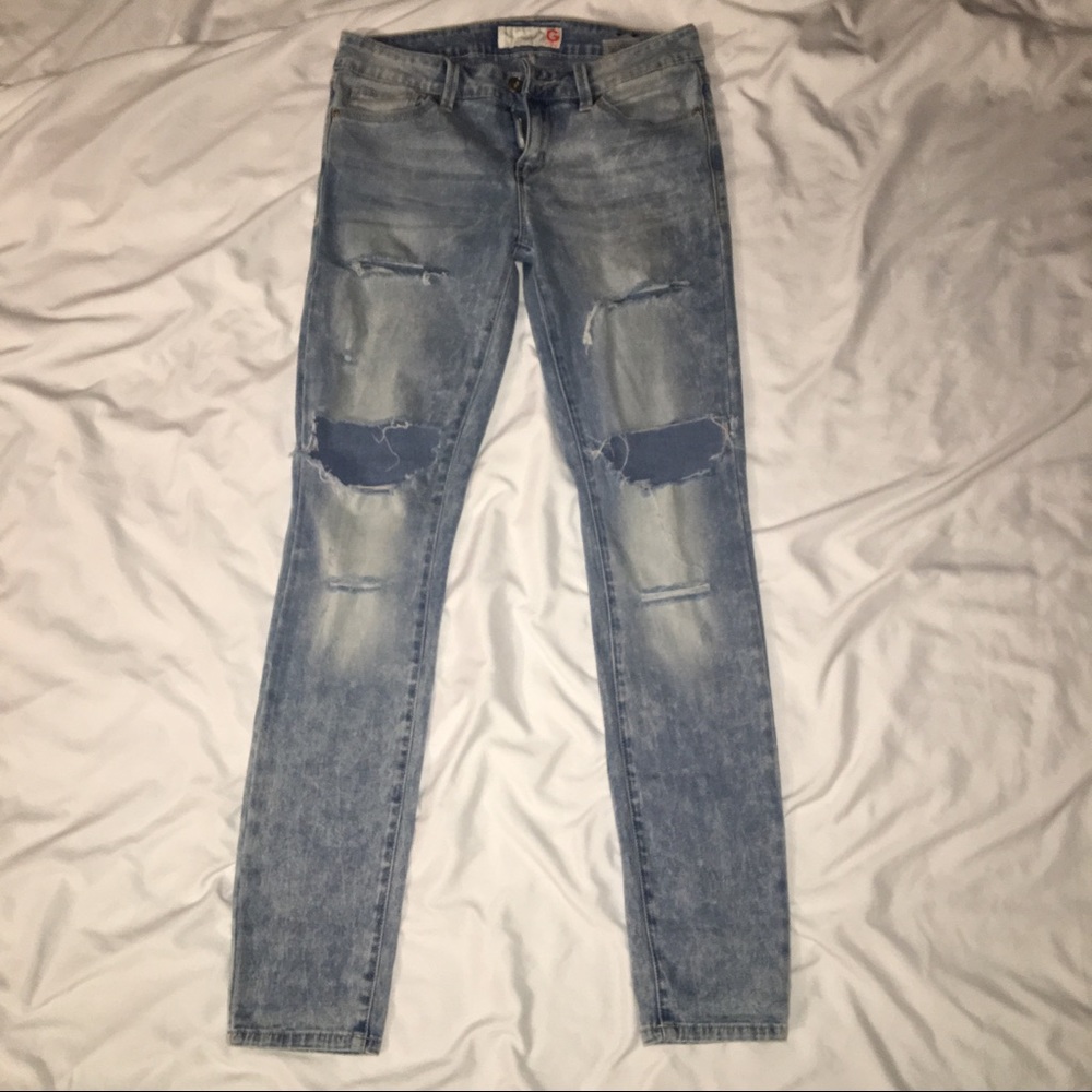 G by Guess Faded Ripped Jeans