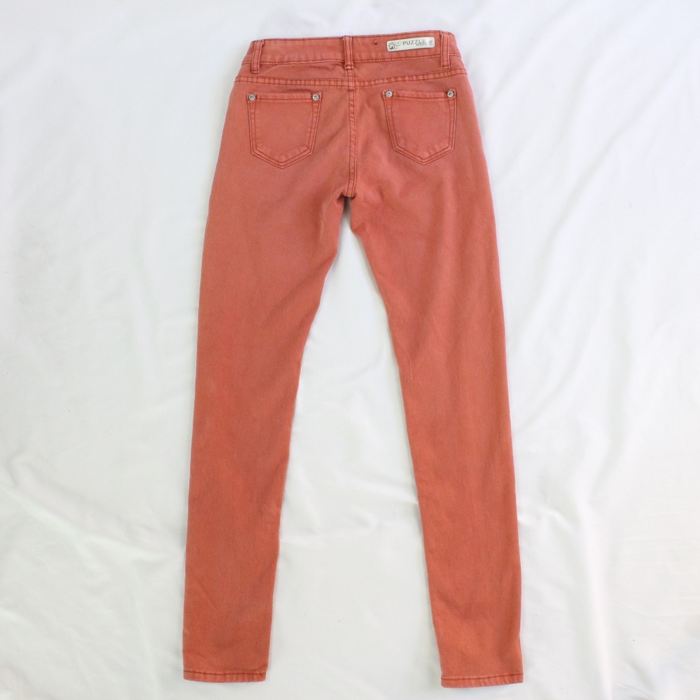SOLD! - Puzzle Boyfriend Jeans Slim Fit Coral - Picture 5 of 6