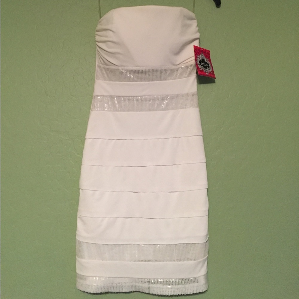 White Strapless Dress
