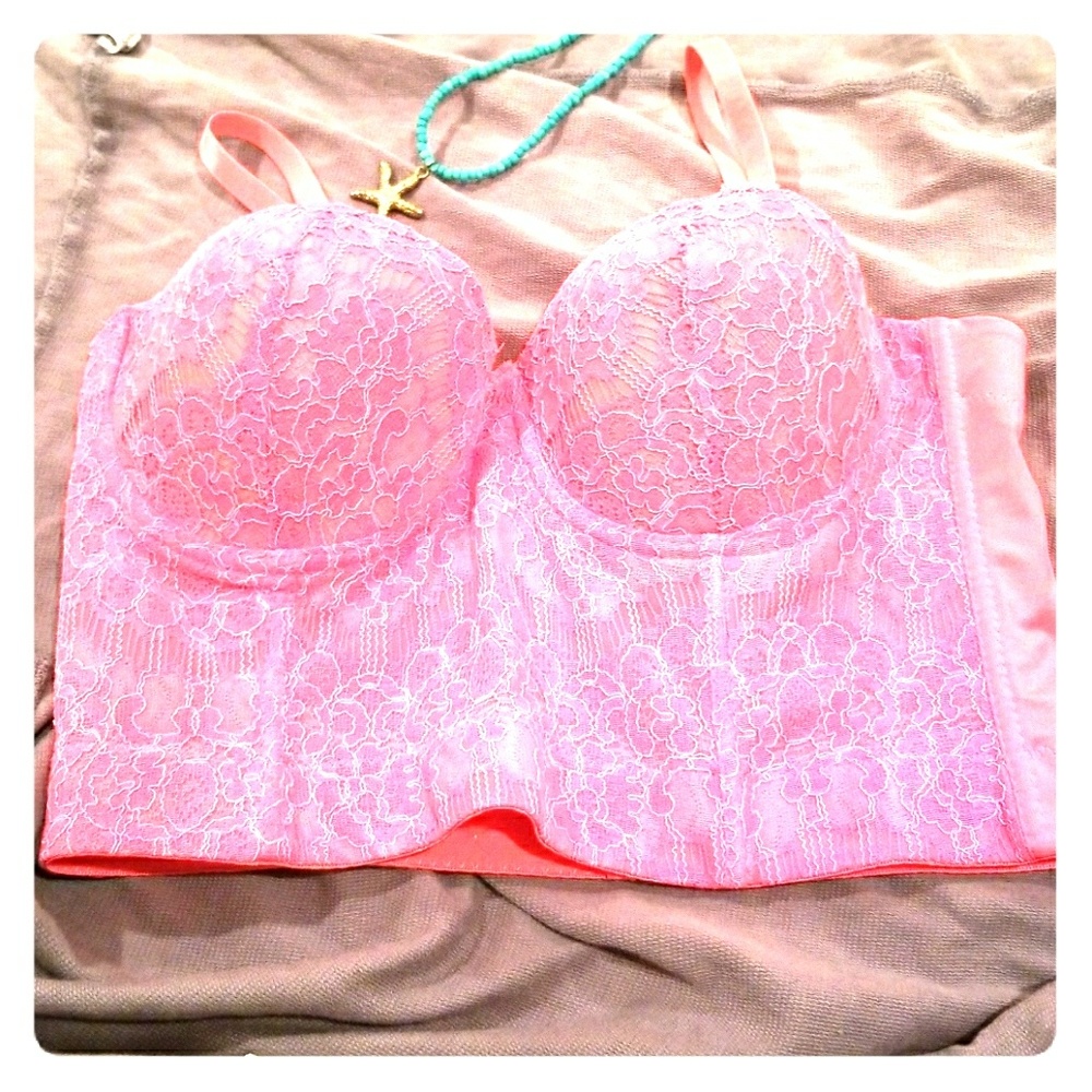 Hot pink corsette