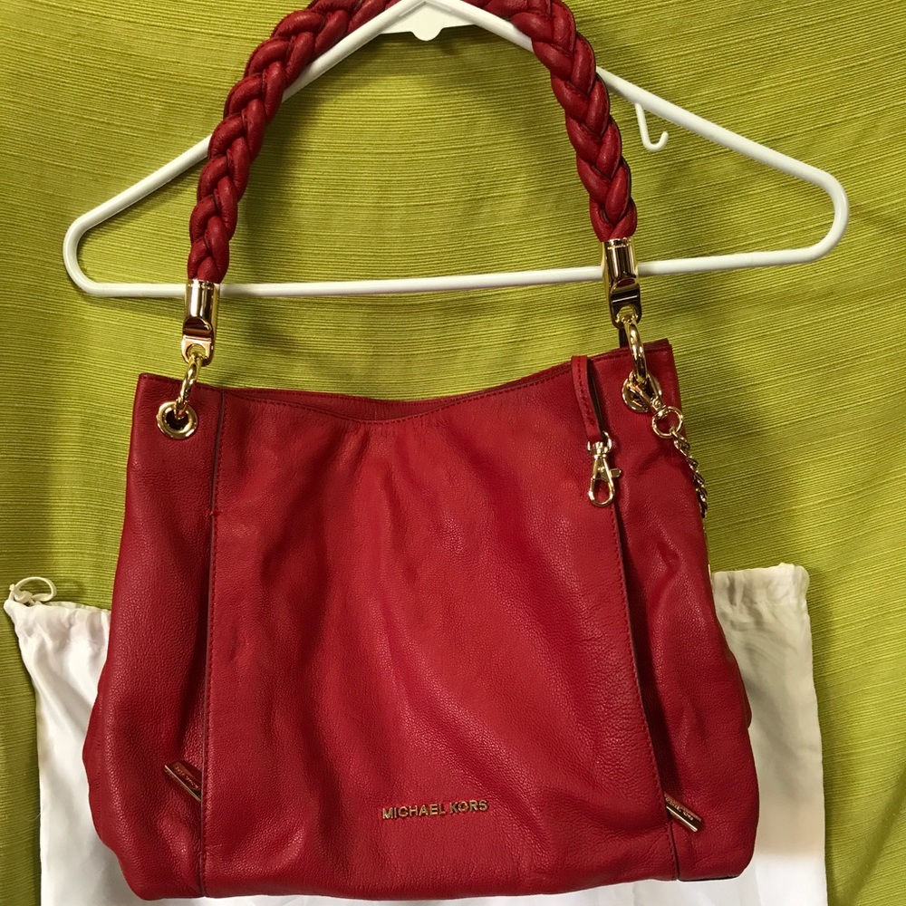 Authentic MK leather purse with dust bag!