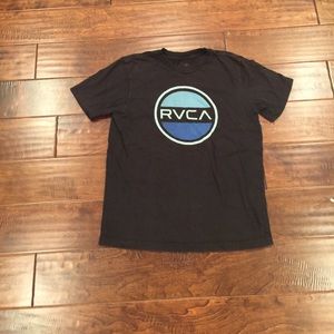 Rvca boys large black tee