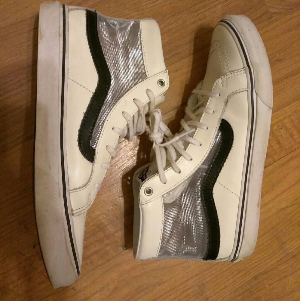 White hi-top vans