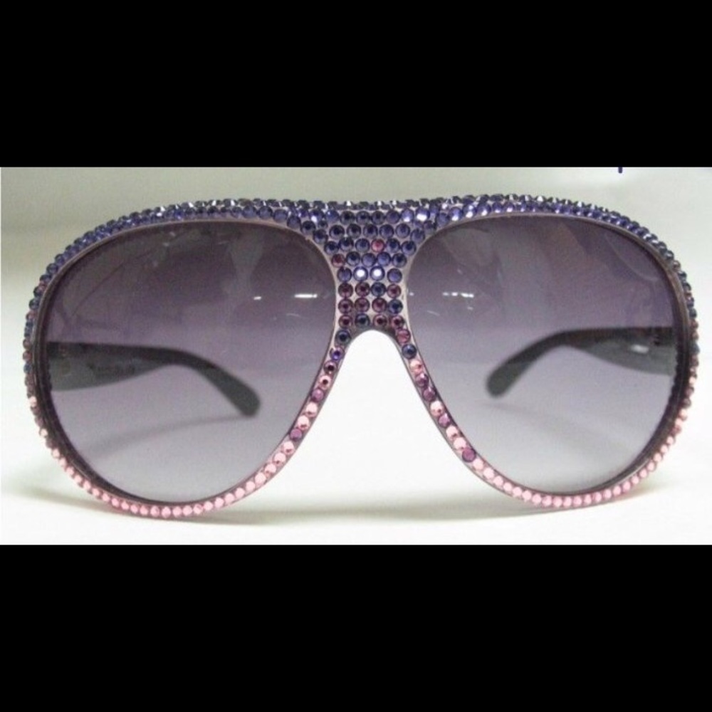 Oversized Swarovski Crystallized Sunglasses