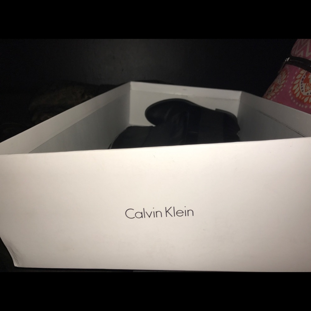 Calvin Klein black boots. Size 7