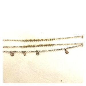 Set of 3 ankle bracelets