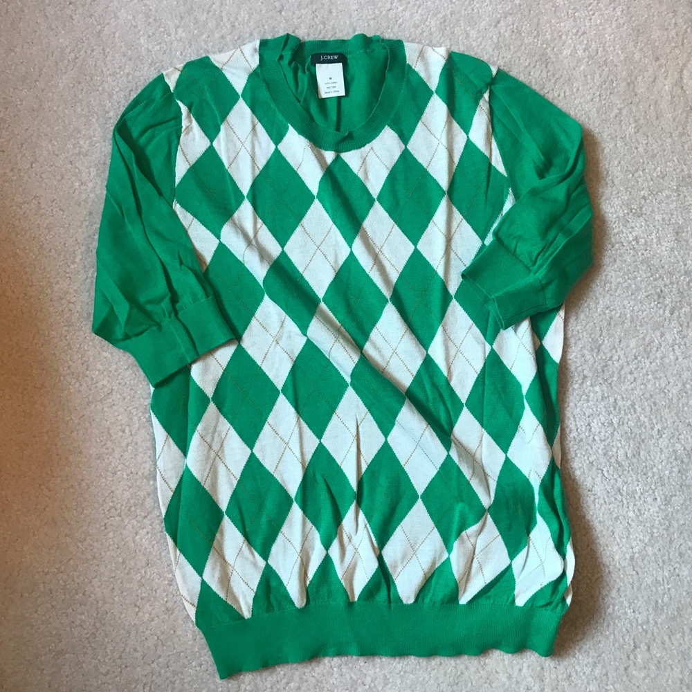 J. Crew Argyle Sweater