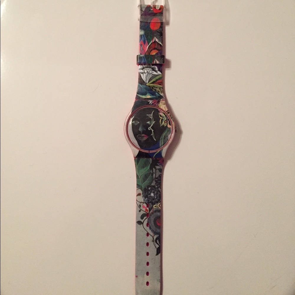 Swatch limited edition "olaf hajek" flowerhead