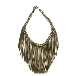 Dark gold-chrome necklace