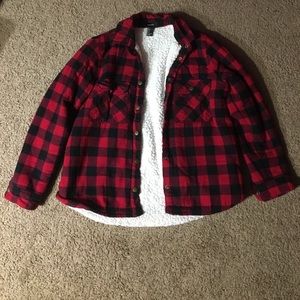 Small plaid wool jacket