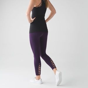 EUC Lululemon Pure Practice Pant Deep Zinfandel 6