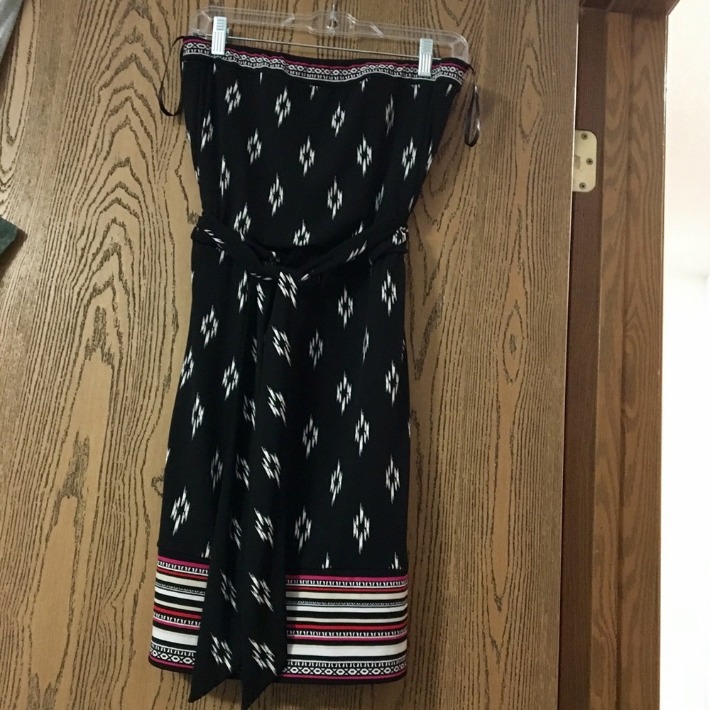 Strapless White House Black Market Dress