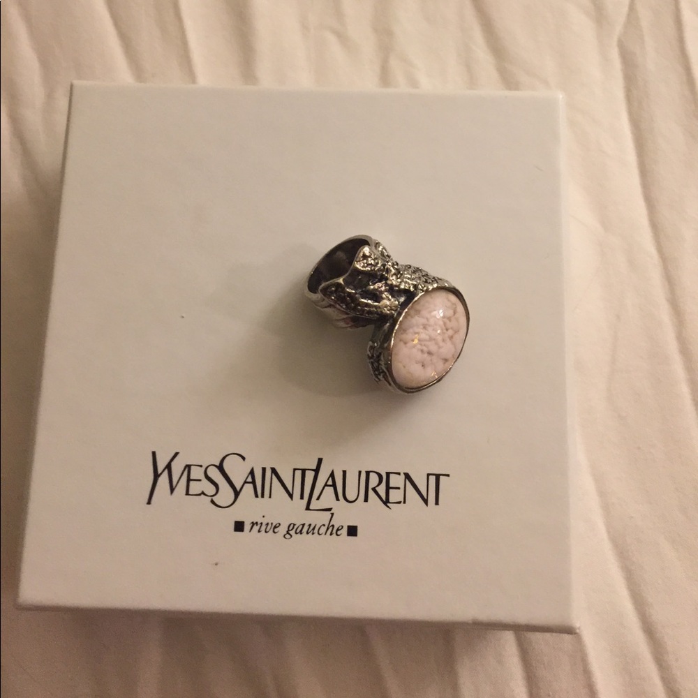 YSL pink arty ring