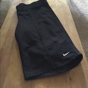 Nike dry fit long compression shorts