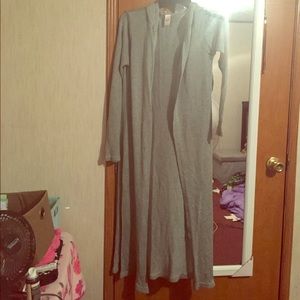 Long Grey Cardigan